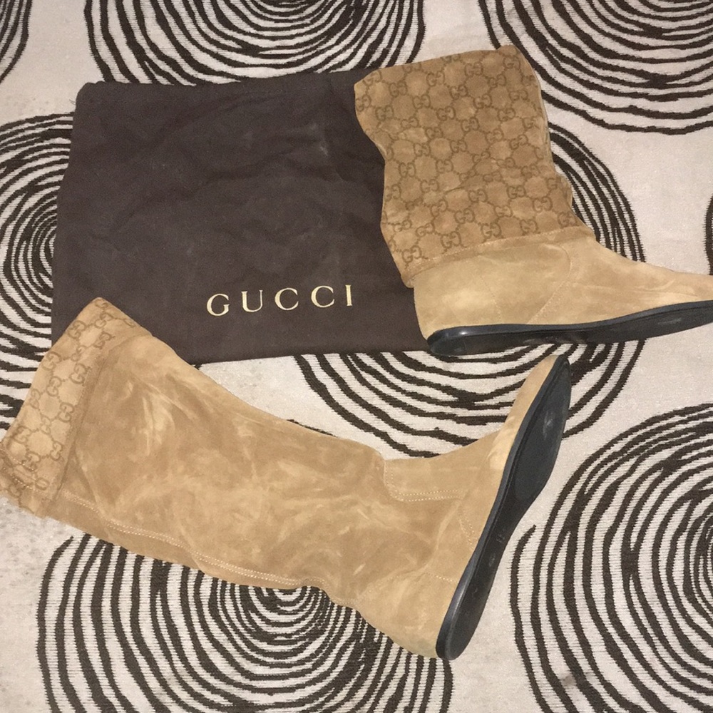 Gucci fall pull on boots